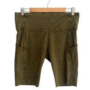 Lululemon Fast and Free Short 10” Ice Wash Moss Green – Size 12 Ice Dye